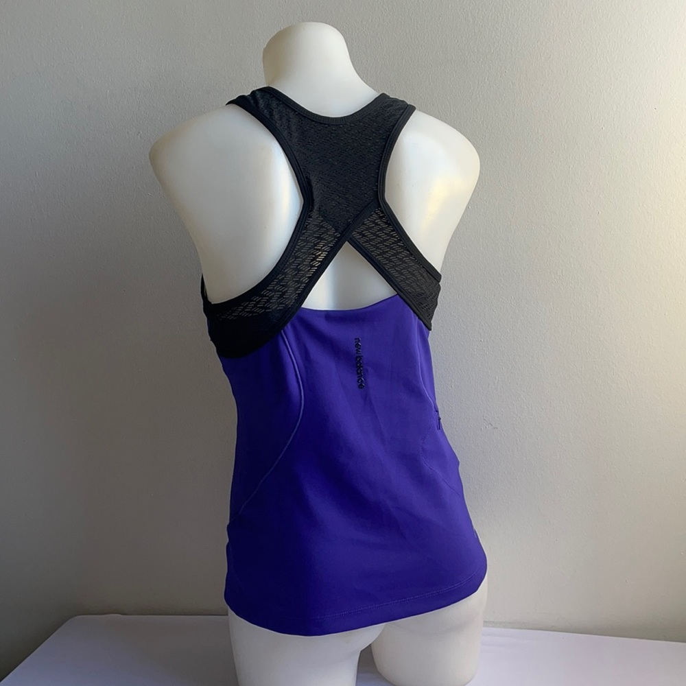 Purple New Balance Athletic Tank Top Size Small .